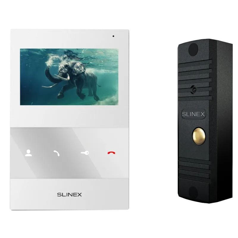 Slinex SQ-04M(White) + ML-16НR(Black) Комплект відеодомофона