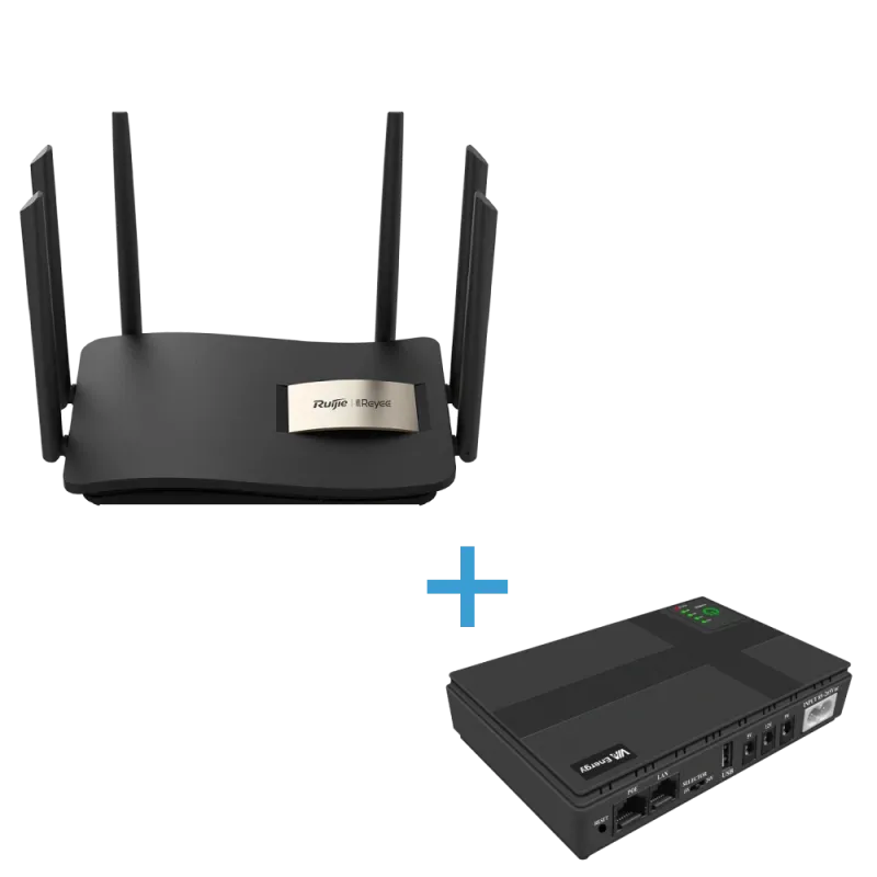 VIA Energy Mini UPS + RG-EW1200G Pro Комплект маршрутизатора и источник бесперебойного питания