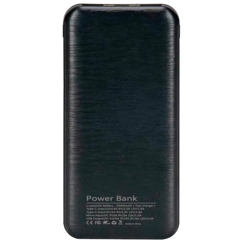 Kraft KPB-2020FC (20000 mAh) Black Повербанк