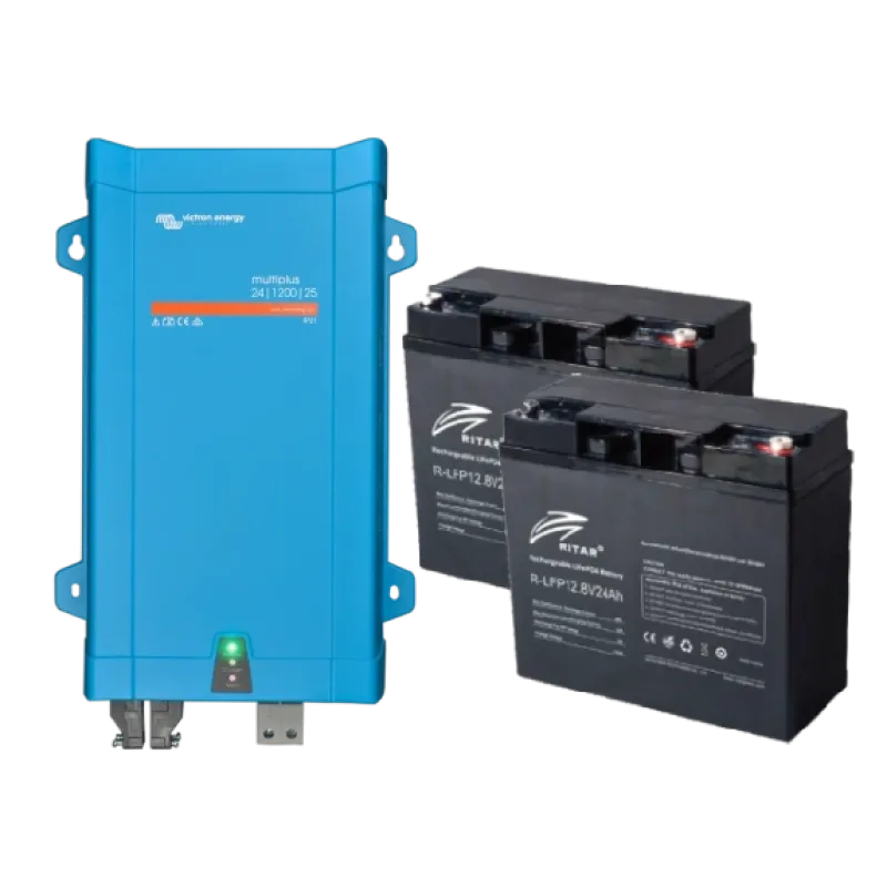 Victron Energy + Ritar 1.20кВт Система бесперебойного питания 614Вт●ч