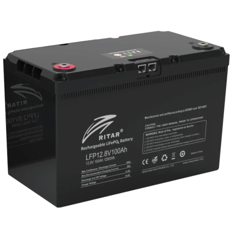 Ritar LFP12.8V100AHG24 Акумуляторна батарея з bluetooth