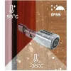 SEVEN LOCK SL-7774BF black (35-90мм) (циліндр) Біометричний замок