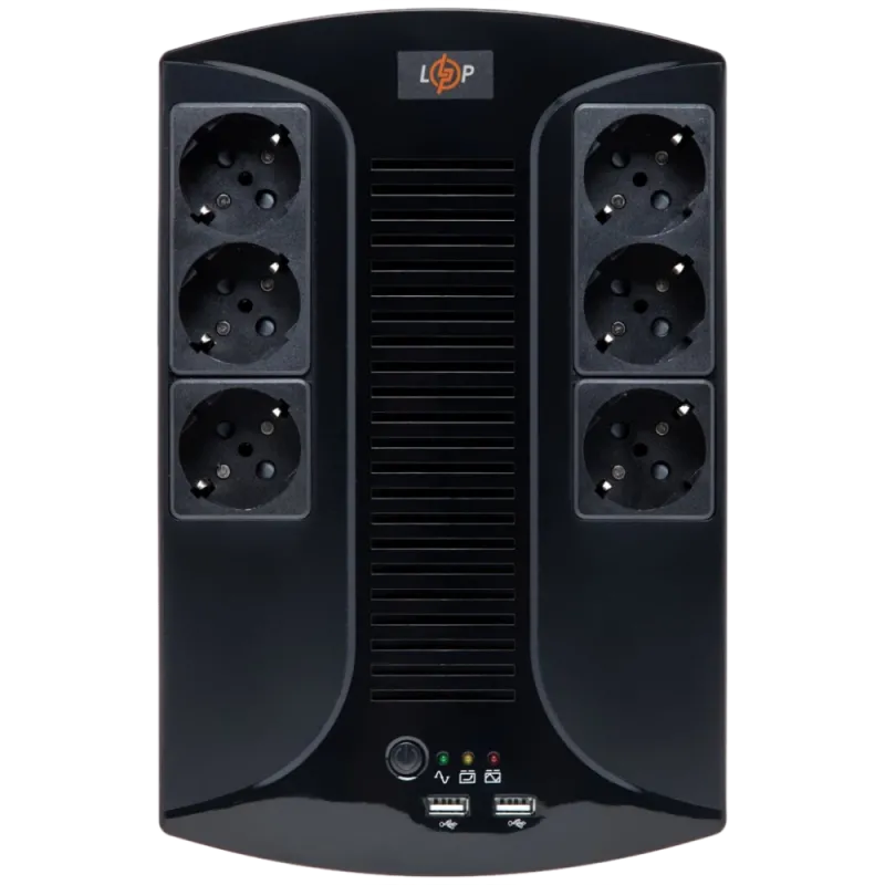 LOGICPOWER 650VA-6PS (455Вт) Джерело безперебійного живлення