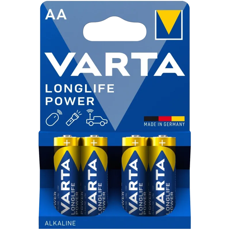 AA VARTA HIGH ENERGY/LONGLIFE POWER BLI 4 ALKALINE Батарейка