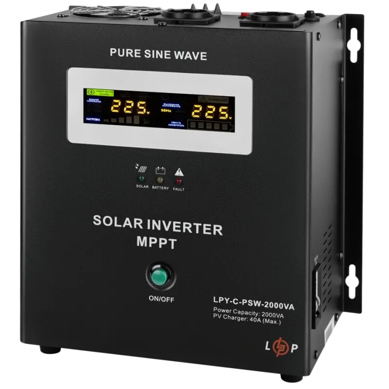 LOGICPOWER LPY-С-PSW-2000VA (1400Вт) MPPT 24В Джерело безперебійного живлення