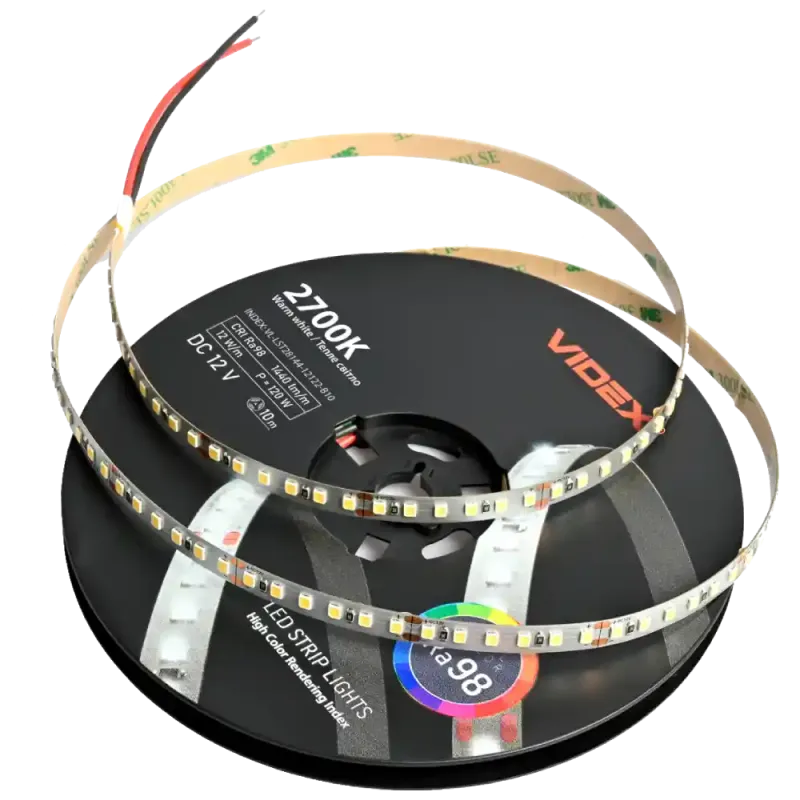VIDEX (VL-LST28144-12122-B10) DC12V 120W 10M 2700К LED стрічка