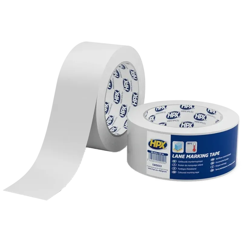 HPX LW5033 Lane Marking Tape 50мм x 33м Лента самоклеящаяся для маркировки пола