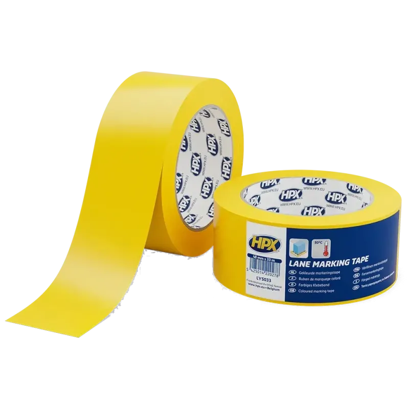 HPX LY5033 Lane Marking Tape 50мм x 33м Лента самоклеящаяся для маркировки пола
