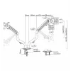 Gembird MA-DA2-02 17-32" Кронштейн для монітора