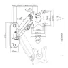 Gembird MA-WA1-01 17-27" 7кг Кронштейн для монитора