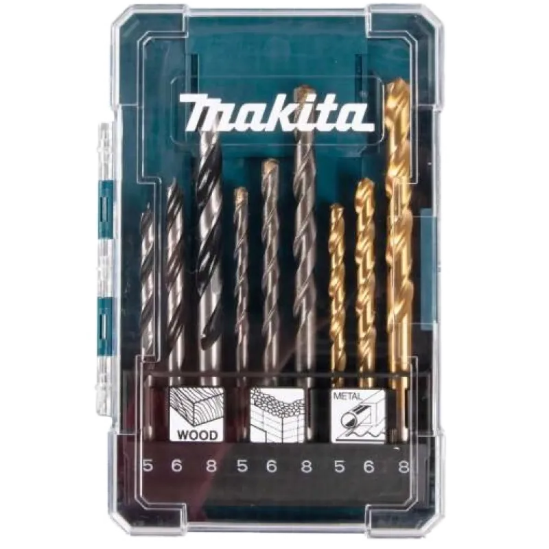 Makita (D-71962) Комбінований набір свердел 9 шт