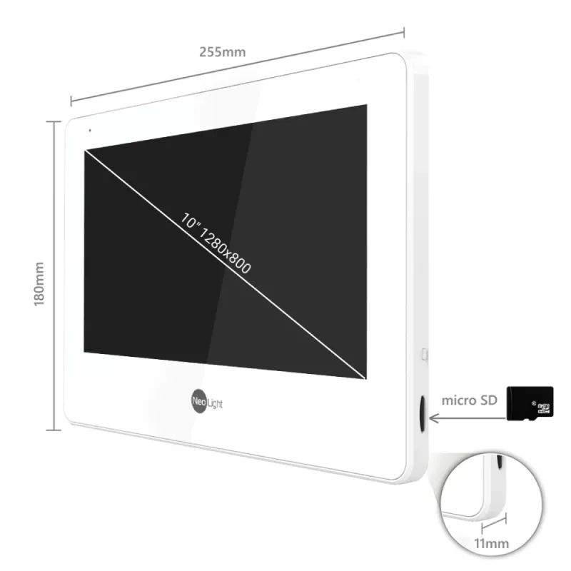 Neolight MEZZO Hybrid Black + SOLO FHD Graphite Комплект відеодомофону