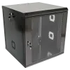19"12U, 600х600х640 мм Шкаф акриловое стекло черный
