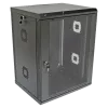 19"15U, 600х500х773 мм Шафа акрилове скло чорна