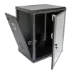 19"15U, 600х500х773 мм Шафа акрилове скло чорна