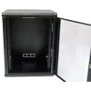 19"15U, 600х600х773 акрилове скло,чорна Шафа