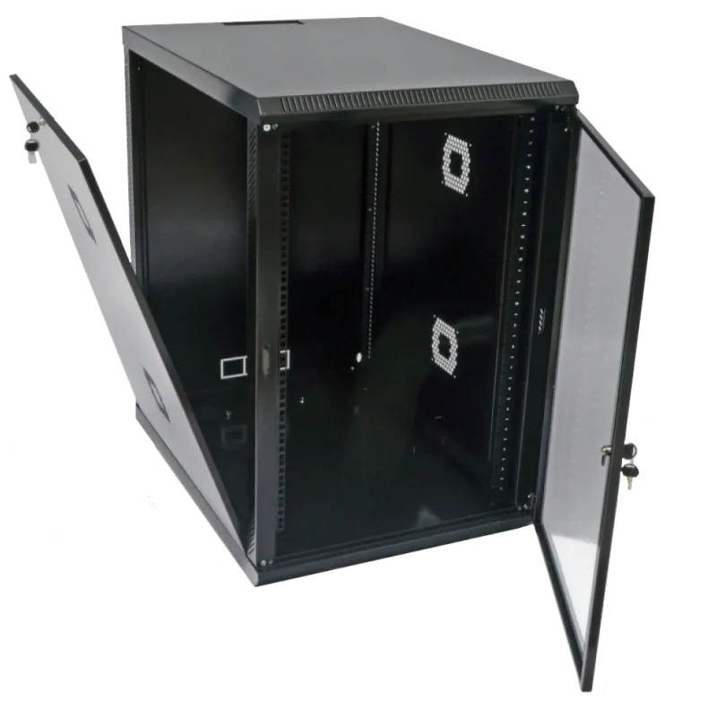 19", 18U Шкаф 600х800х907мм, акриловое стекло, черный