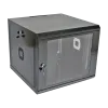 9U Шкаф 19" , 600х600х507 мм (Ш*Г*В), акриловое стекло, черный