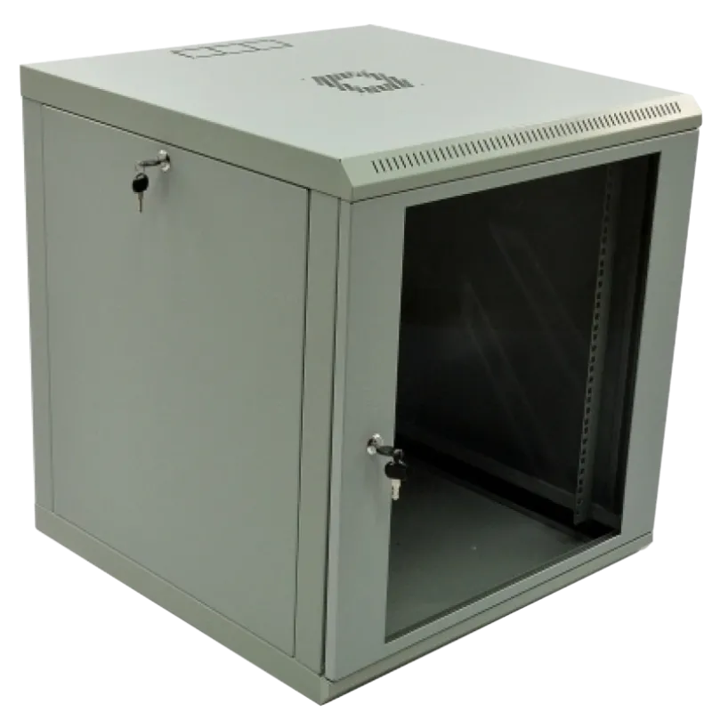 12U, 600х600х640 Шафа акрилове скло сірий