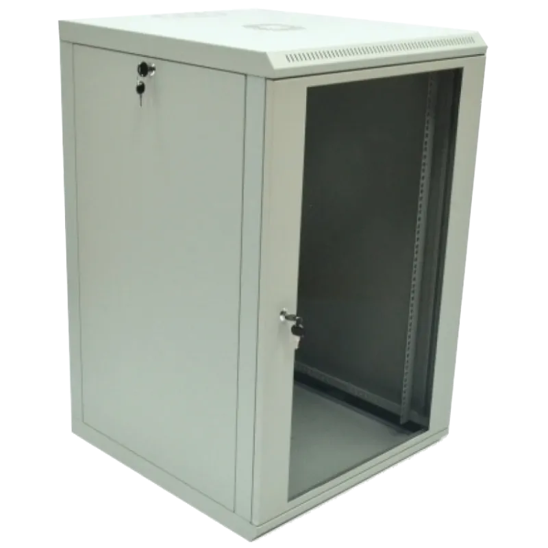 19"18U 600x600x907 акрилове скло сіра Шафа