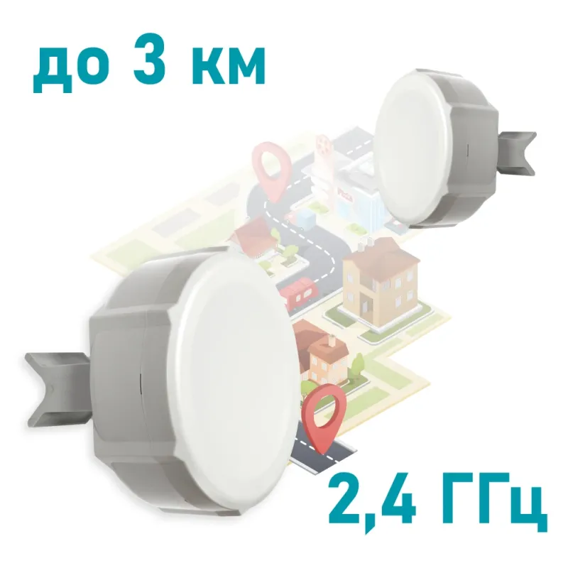 MikroTik SXT 2 (RBSXTG-2HnD) 2.4GHz Wi-Fi точка доступа с усиленной антенной