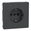 Schneider Electric Merten System Design MTN2300-6034 РОЗЕТКА з/к і шторкою АНТРАЦИТ