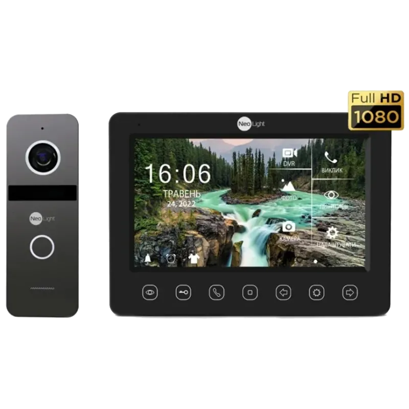 Neolight NeoKIT FHD Pro B/GRAPHITE (KAPPA + HD + SOLO FHD) Комплект видеодомофона