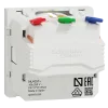 Schneider Electric New Unica NU305718 Розетка з з/к зі шторками 16А самозажимні клеми біла