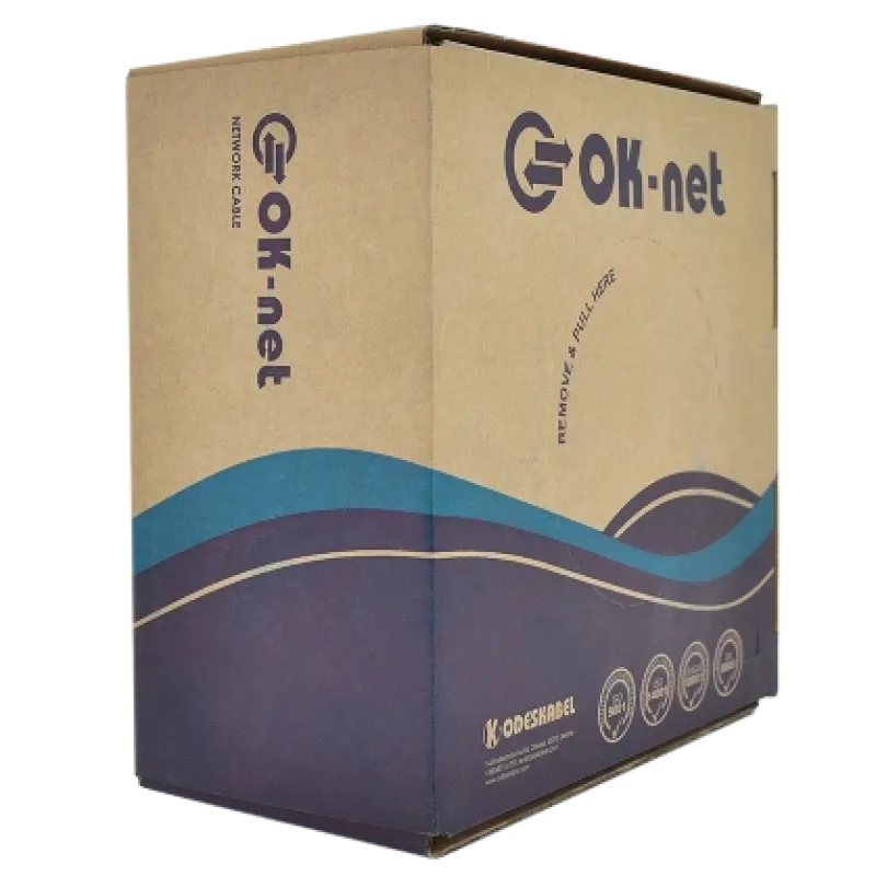 OK-Net КПП-ВП (100) 4*2*0,51+2*0,75 мм2 (U/UTP-cat.5Е) Кабель для зовн. робіт, з жилами живлення, 305 м