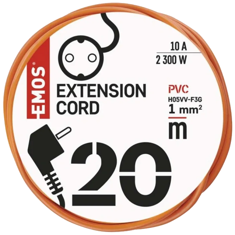 EMOS P01220 1 розетка 20 м Сетевой удлинитель