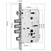 PES Mortiza 66068 3х ригельний Корпус замка