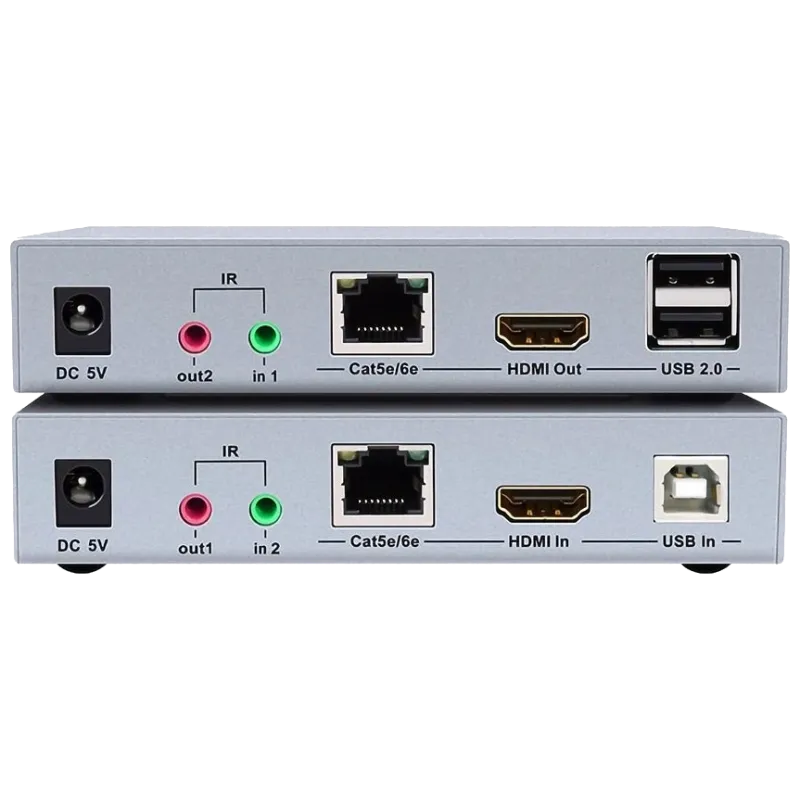 Dtech DT-7051 4K HDMI і USB 2.0 KVM 100м Модуль удлинитель