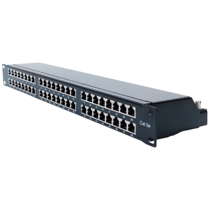 LW 1U STP 48xRJ-45 Dual IDC Патч-панель 19" type кат. 5e