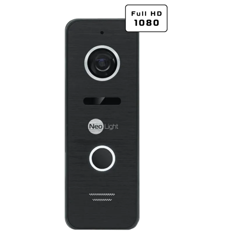 Neolight MEZZO Hybrid Black + PRIME FHD Black с уголком Комплект видеодомофона