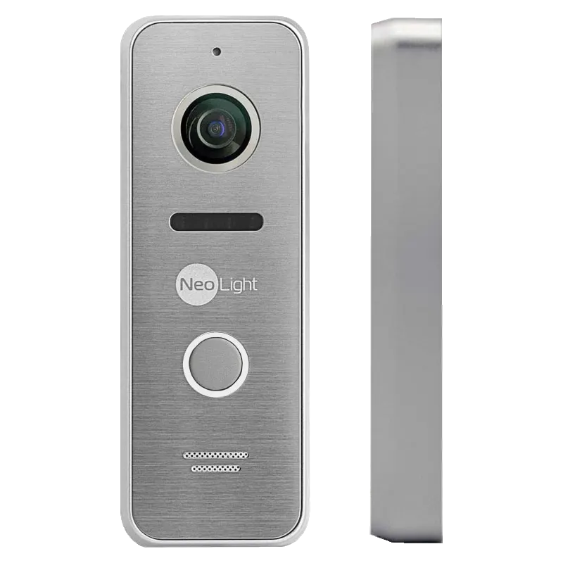Neolight MEZZO Hybrid Black + PRIME FHD Silver з кутком Комплект відеодомофону