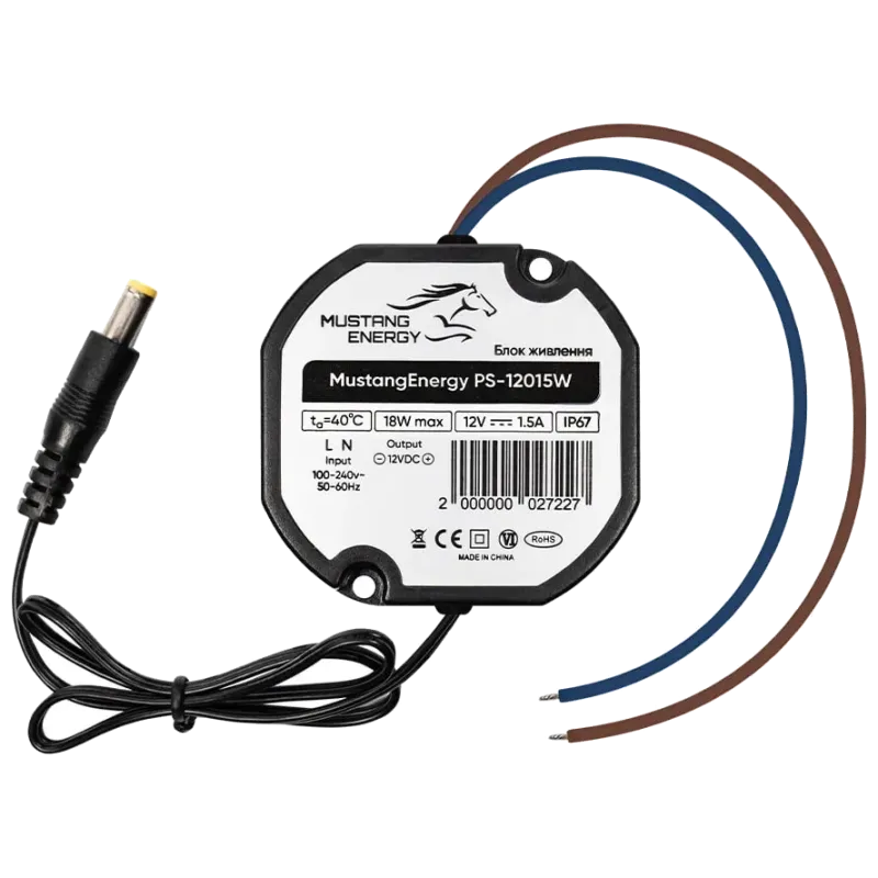 Mustang Energy PS-12015W IP67 Блок питания