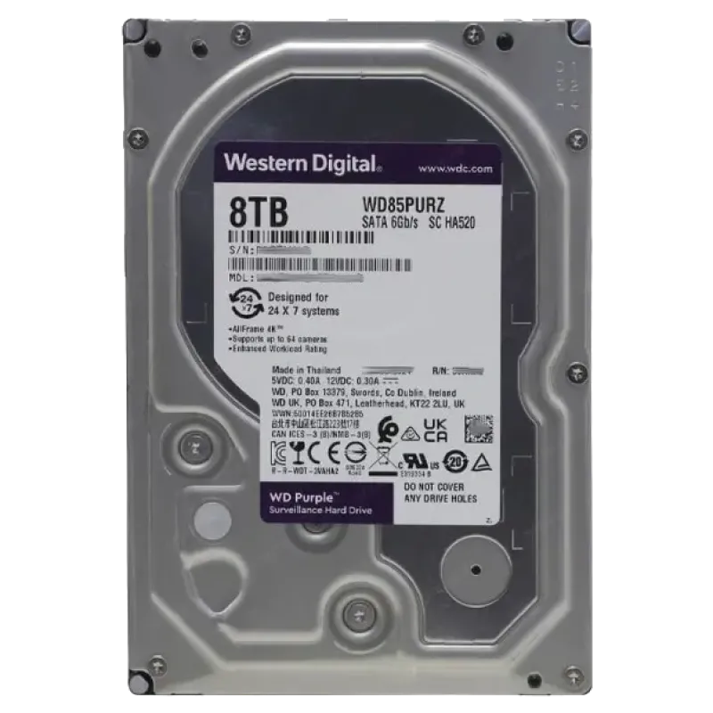 Western Digital Purple WD85PURZ 8Тб Жесткий диск внутренний