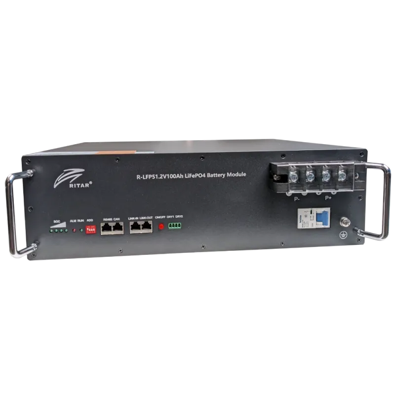 Ritar R-LFP51.2V100AH Акумуляторна батарея з bluetooth та автоматичним вимикачем