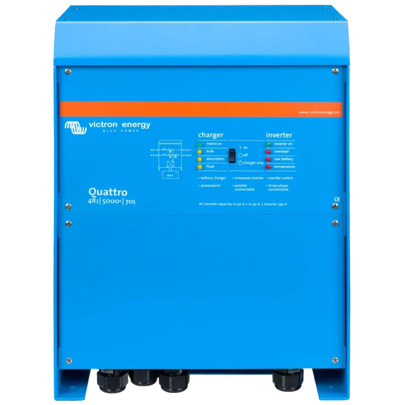 VictronEnergy Quattro 48/5000/70-100/100 однофазный чистая синусоида Инвертор