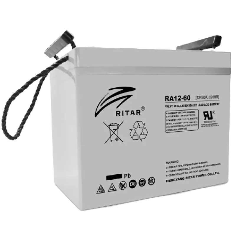 RITAR RA12-60 60A•г 12В Свинцево-кислотна акумуляторна батарея