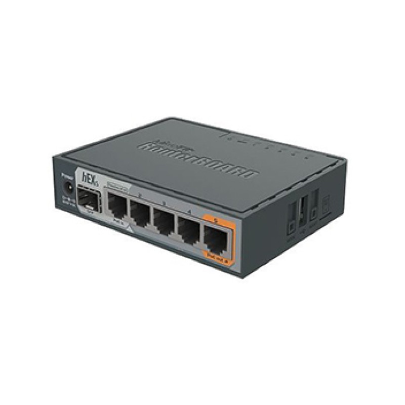 MikroTik hEX S (RB760iGS) 5-портовый Маршрутизатор