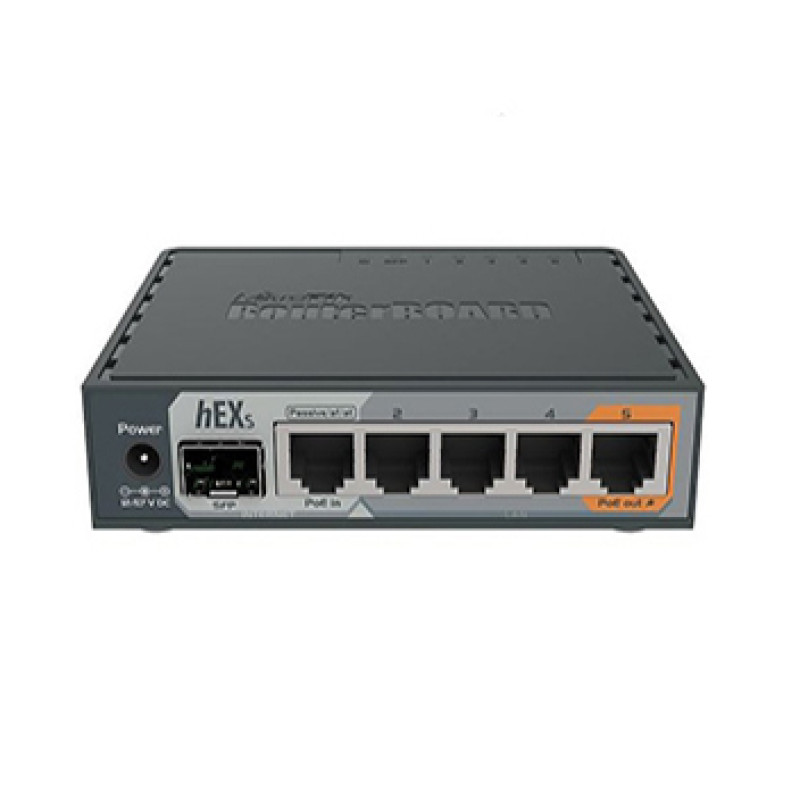 MikroTik hEX S (RB760iGS) 5-портовый Маршрутизатор
