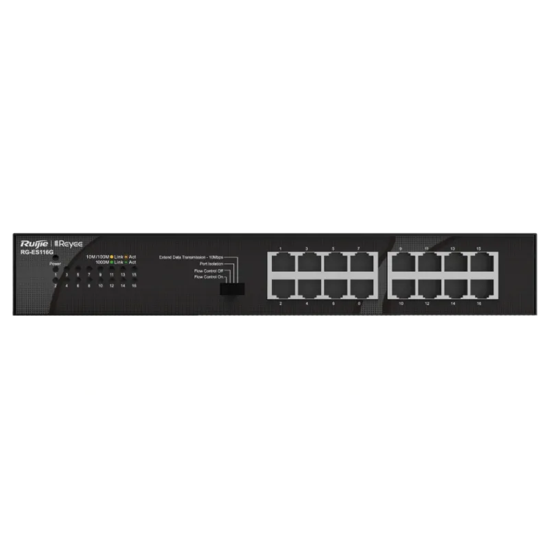 Ruijie Reyee RG-ES116G 1000М Коммутатор 16 портов неуправляемый
