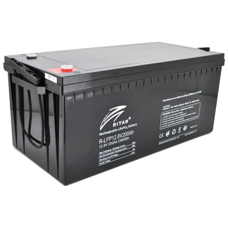 Ritar R-LFP12.8V200Ah 12.8В 200А•год 200А Літієва акумуляторна батарея