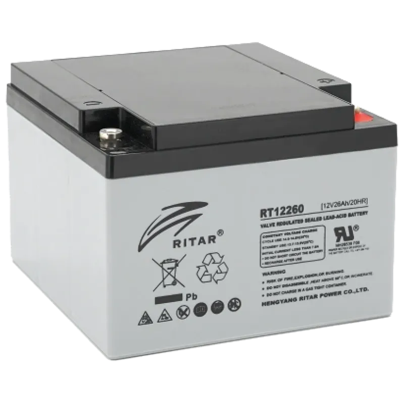 RITAR RT12260 26A•г 12В Свинцево-кислотна акумуляторна батарея