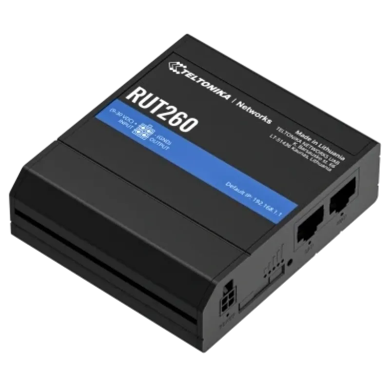 Teltonika RUT260 c 4G LTE, Wi-Fi Промышленный сотовый маршрутизатор