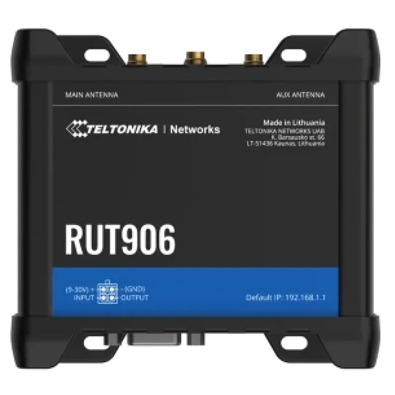 Teltonika RUT906 з 4G LTE, Wi-Fi, RS-232, RS-485 Промисловий стільниковий маршрутизатор