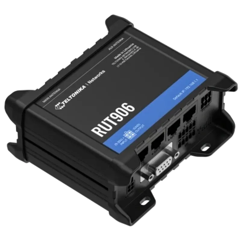Teltonika RUT906 з 4G LTE, Wi-Fi, RS-232, RS-485 Промисловий стільниковий маршрутизатор