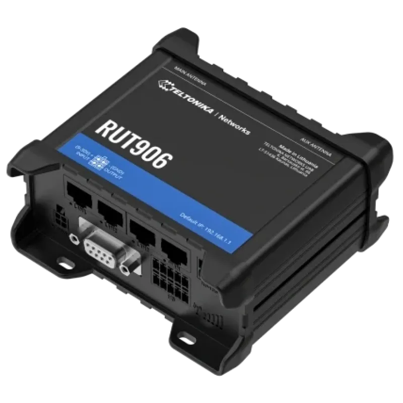 Teltonika RUT906 з 4G LTE, Wi-Fi, RS-232, RS-485 Промисловий стільниковий маршрутизатор