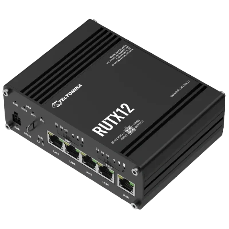 Teltonika RUTX12 Промисловий стільниковий маршрутизатор